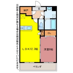 アヴェニュー赤代の物件間取画像